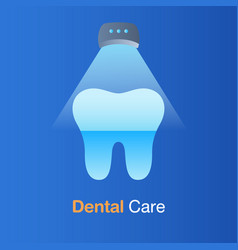 Dental Care Concept Laser Whitening