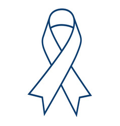 Isolated Prostate Cancer Awareness Ribbon