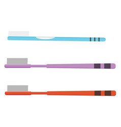 Toothbrushes On A White Background