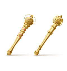 Golden Scepter For King Or Queen Royal Wand