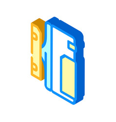 Smart Motion Sensor Home Isometric Icon