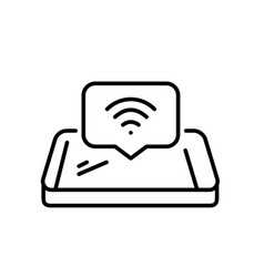 Wifi Icon On A Smartphone Pixel Perfect Editable