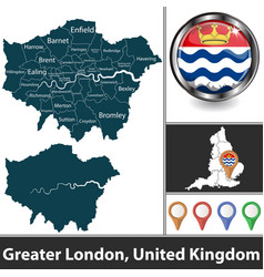 Map Greater London United Kingdom