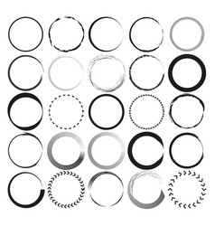 Icon Circle Frame Set Variety Of Round Borders