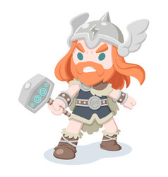 Norse God Thor Cartoon