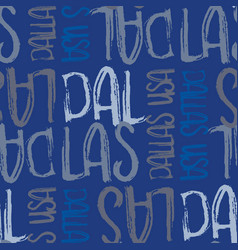 Dallas Usa Seamless Pattern