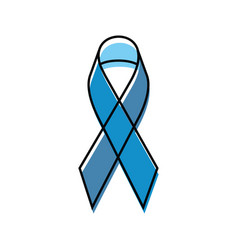 Isolated Prostate Cancer Awareness Ribbon