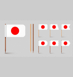 Realistic Various Japanese Toothpick Flags