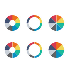 Infographic Pie Chart Set Cycle Presentation