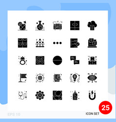 Solid Glyph Pack 25 Universal Symbols Data