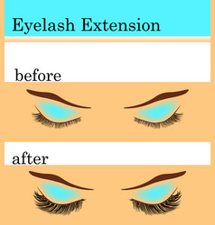 Eyelash Extension Before And After