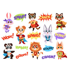 Superhero Animals Funny Kids Zoo Heroes