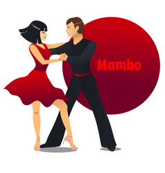 Mambo Dancers In Cartoon Style