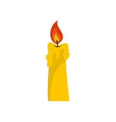 Candle Icon Flat Style