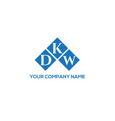 Dkw Letter Logo Design On White Background