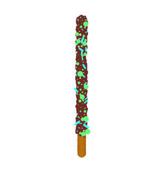 Frosted Chocolate Chip Cookie Stick In Sprinkles