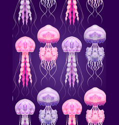 Neon Cartoon Pattern Fluorescent Jellyfish