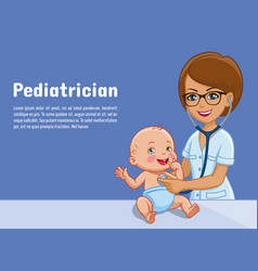 Pediatrician And Baby Cartoon Of Pediatrics