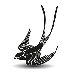 Swallow Bird Logo Design And Flying Bird