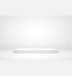 White Podium Award Stage Mockup Clean Studio