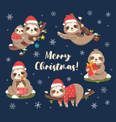 Christmas Sloths Set