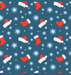 Set Of Christmas And New Year Seamless Pattern