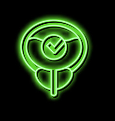 Healthy Bladder Neon Glow Icon