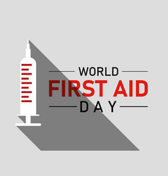 World First Aid Day Design