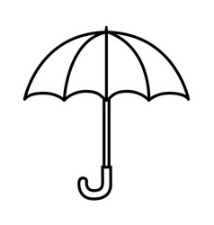 Umbrella icon black silhouette rain Royalty Free Vector