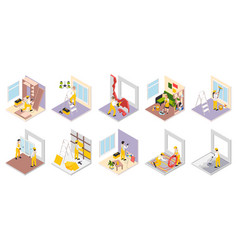 Renovation Works Isometric Collection