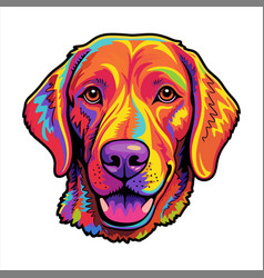 Chesapeake Bay Retriever Dog Breed Colorful