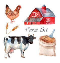 Watercolor Concept Farm Set