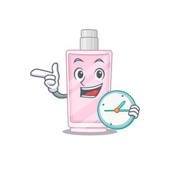 A Picture Cheery Perfume Holding Clock