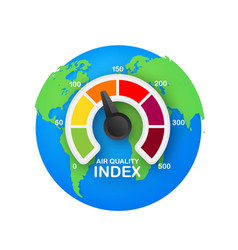 Infographic With Air Quality Index On Dust