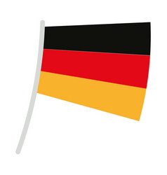 Isolated Waving Flag Of Germany