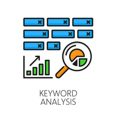 Keyword Analysis Web Audit Outline Color Icon