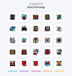 Creative Media Technology 25 Line Filled Icon