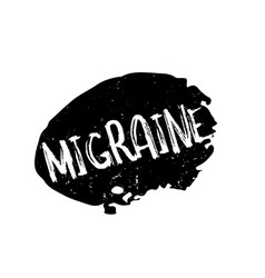 Migraine Rubber Stamp