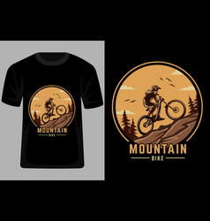 Mountain Bike Retro Vintage T Shirt Design