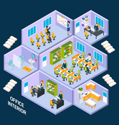 Office Isometric Interior Office Isometric