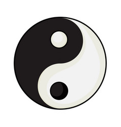 Yin And Yang With The Shadow Circle Japan Taoism