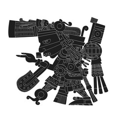 Image With Aztec God Tezcatlipoca