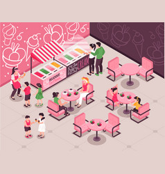 Isometric Ice Cream Cafe