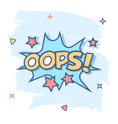 Cartoon Oops Comic Sound Effects Icon In Comic