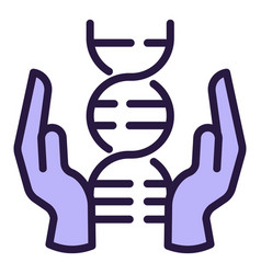 Keep Healthy Dna Icon Outline Gene Editing