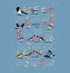 Calendar For 2023 Wintering Birds