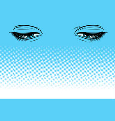 Women Eyes Look Down