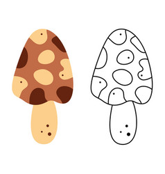 A Small Set With An Abstract Morel Mushroom