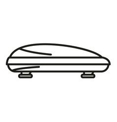 Car Trip Box Icon Outline Roof Trunk