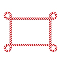 Candy cane frame Royalty Free Vector Image - VectorStock